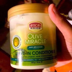 Hair conditioner leave in and ur hair will be nice and curly